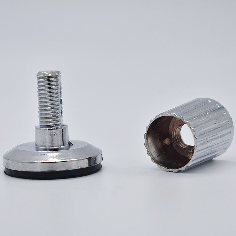 伸缩杆固定器 免打孔衣杆法兰座19/25mm紧固件调节脚 免安装