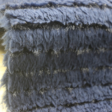 有光丝抽条双面舒棉绒服装家纺面料仿羊羔绒梳棉绒抽条舒棉绒布料