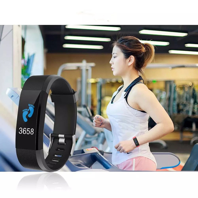 工厂115plus智能手环运动蓝牙手表计步心率smart bracelet watch