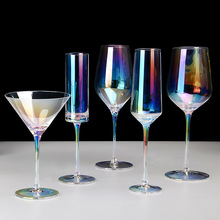 红酒杯香槟杯创意欧式炫彩水晶玻璃波尔多葡萄酒高脚杯香槟酒具