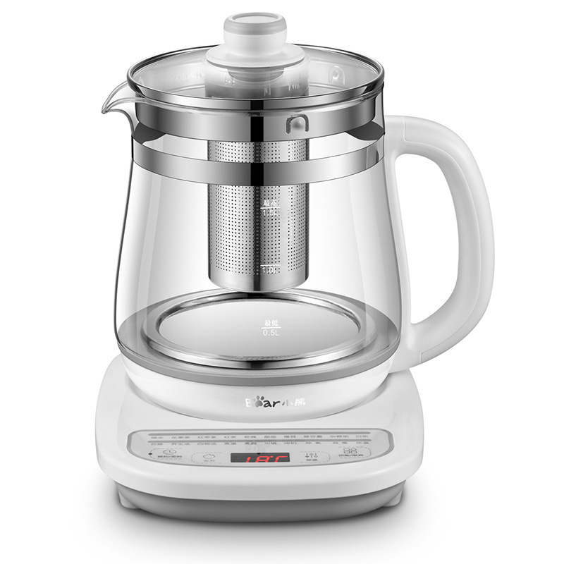 小熊ysh-c15w1养生壶 煮茶器多功能 烧水壶 玻璃花茶壶1.5l-阿里巴巴