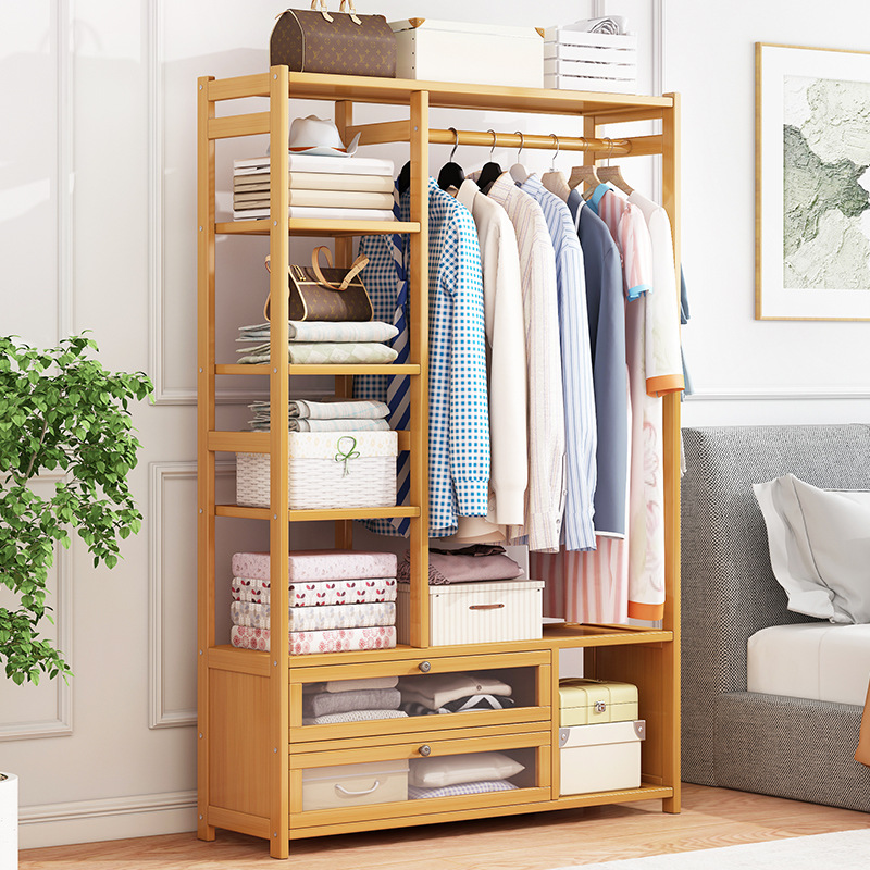 Coat Rack Bedroom Floor Thickened Clothes Rack Household Clothes Storage Rack Simple Multifunctional Cabinet Cloakroom