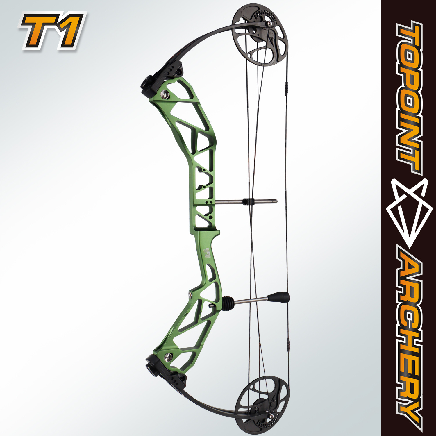 顶点复合弓箭t1,滑轮弓箭套装户外竞技比赛射箭器材,裸弓