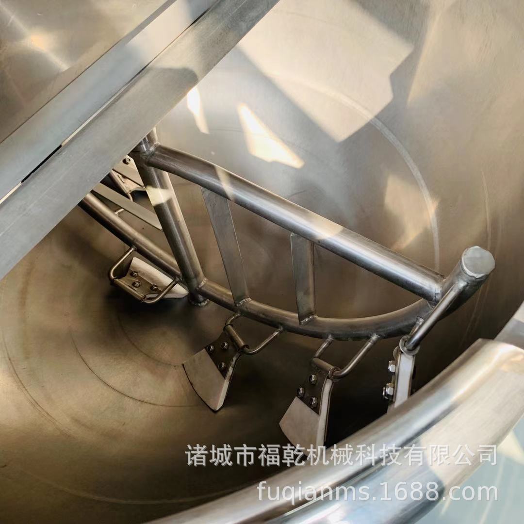 火锅底料炒锅 剁椒酱炒制料油熬制底部出料 燃气搅拌可倾式夹层锅