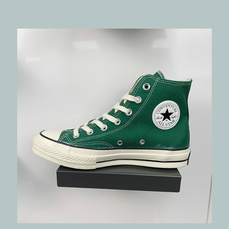 尔匡威莱斯1970s女鞋高帮张艺兴同款墨绿帆布男鞋情侣休闲鞋莆田