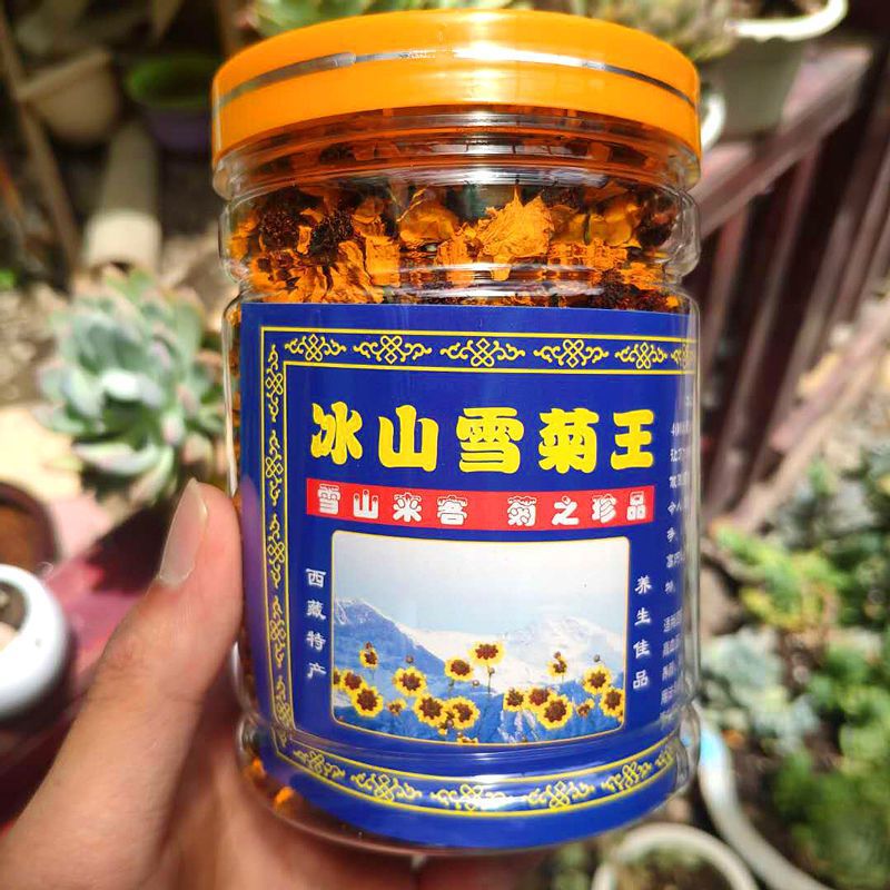 罐装55克/罐西藏珠峰产区高海拔野生冰山雪菊王藏菊花茶免洗冲泡