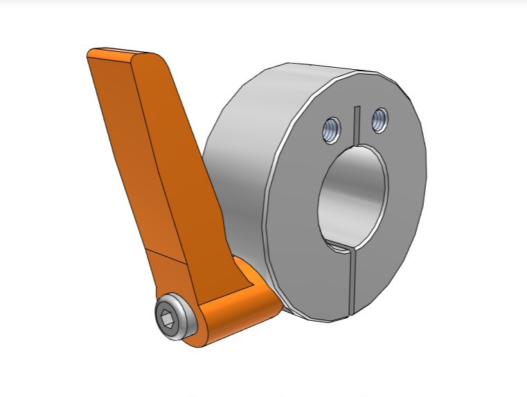 光轴固定环带固定把手型快速锁紧光轴固定环快速固定行程固定环