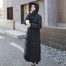 羽绒棉服女长款2023年新款韩版女装秋冬款连帽加厚面包女士棉袄潮