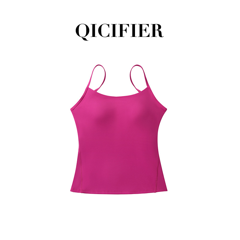 Qcfe Autumn and Winter New Camisole Yoga Vest Hollow Cross Design Breathable Sexy Casual Sports Workout Clothes