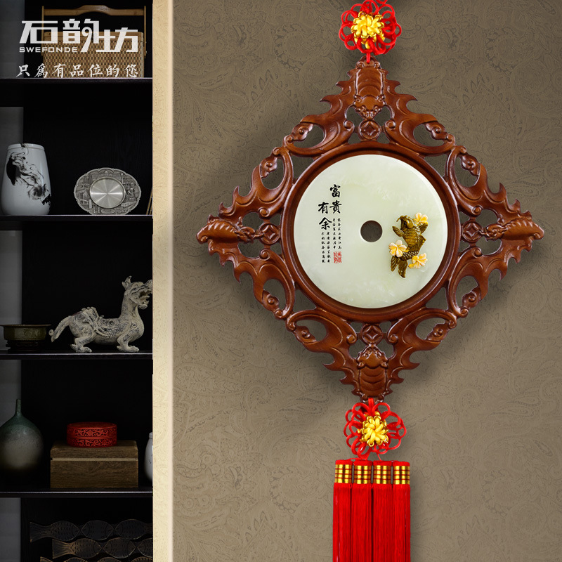 玄关装饰挂件新中式木雕墙饰客厅墙上装饰品餐厅饭店迎门墙壁挂件