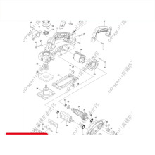 日本makita牧田KP0800电刨配件原装转子定子皮带轮碳刷电刷开关