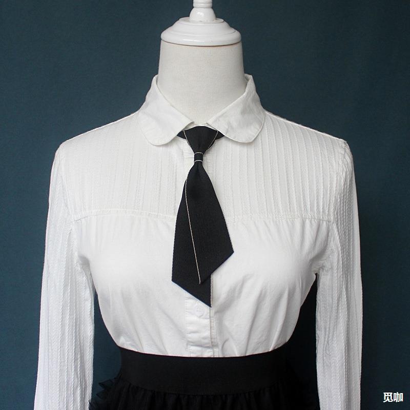 领结男女通用酒店银行职业装免手打领带白色衬衫领花蝴蝶结配饰