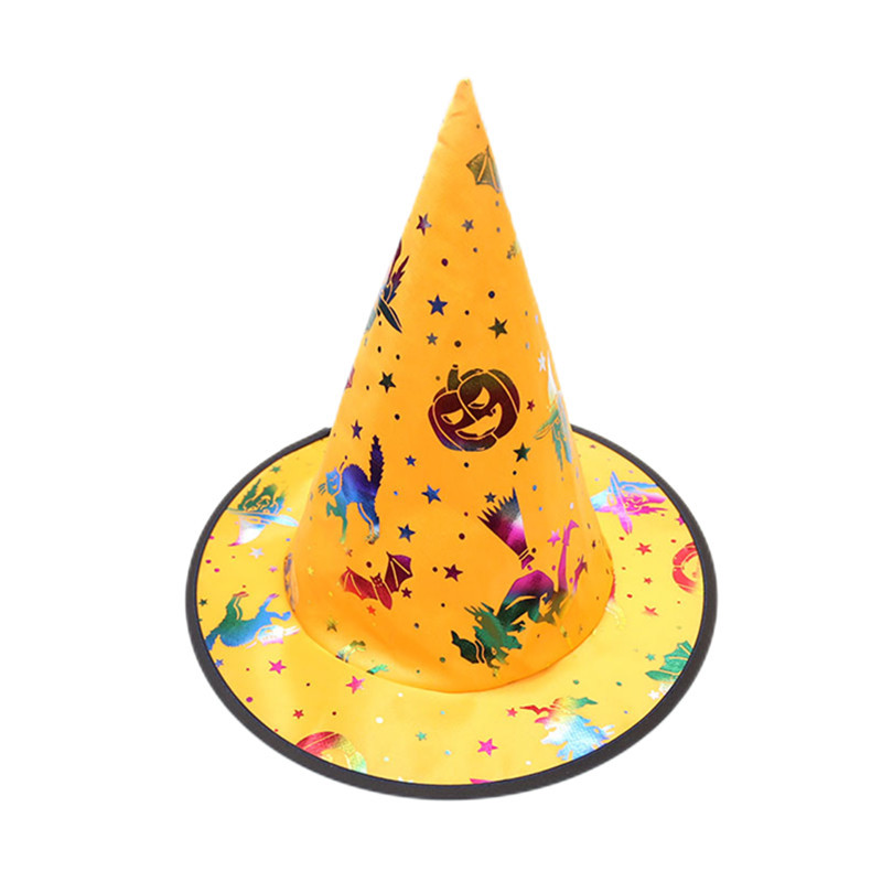Zilin in Stock Wholesale Ghost Festival Party Makeup Ball Props Decorative Hat Witch Hat Halloween Children Cone Hat