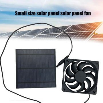 跨境太阳能板风扇 solar panel 宠物屋鸡狗舍通风散热 鸡舍排气扇