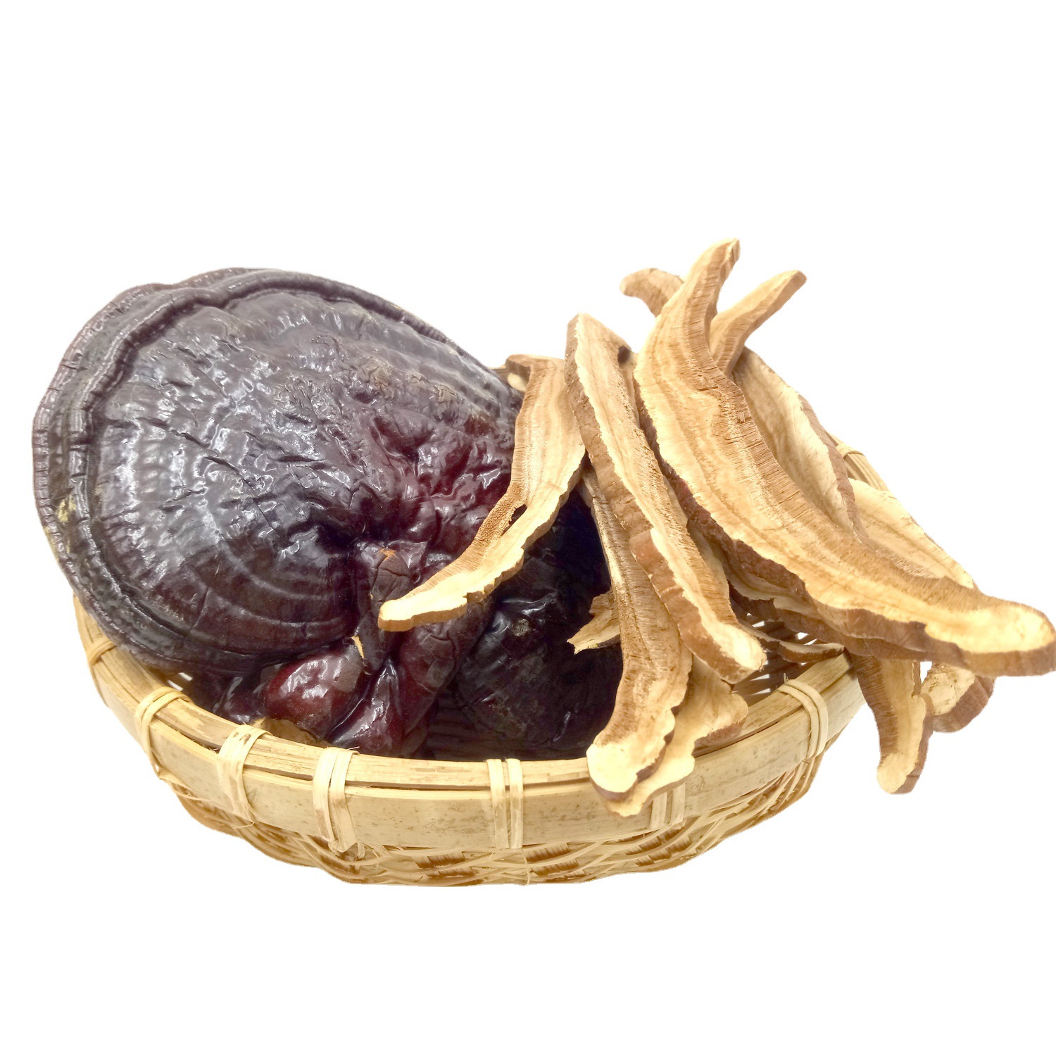 产地 供应长白山无柄赤灵芝片非紫灵芝瑞草神芝仙草丹芝