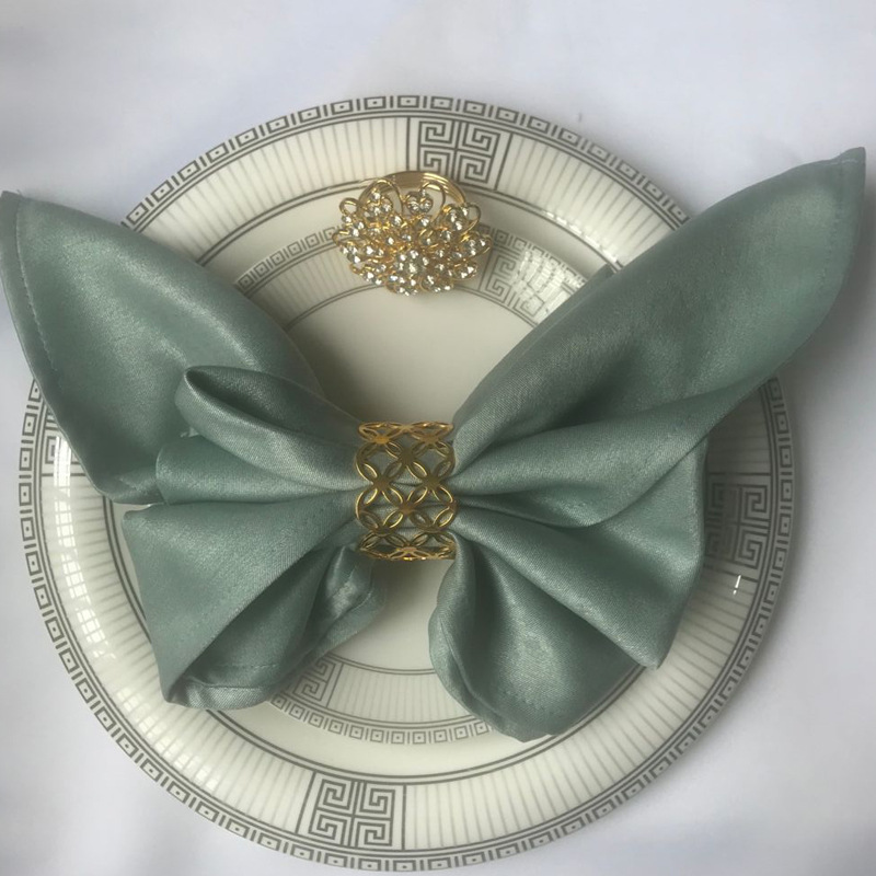 酒店新疆棉口布环打杯布餐巾折花不掉毛擦杯布餐巾布圈西餐口巾扣