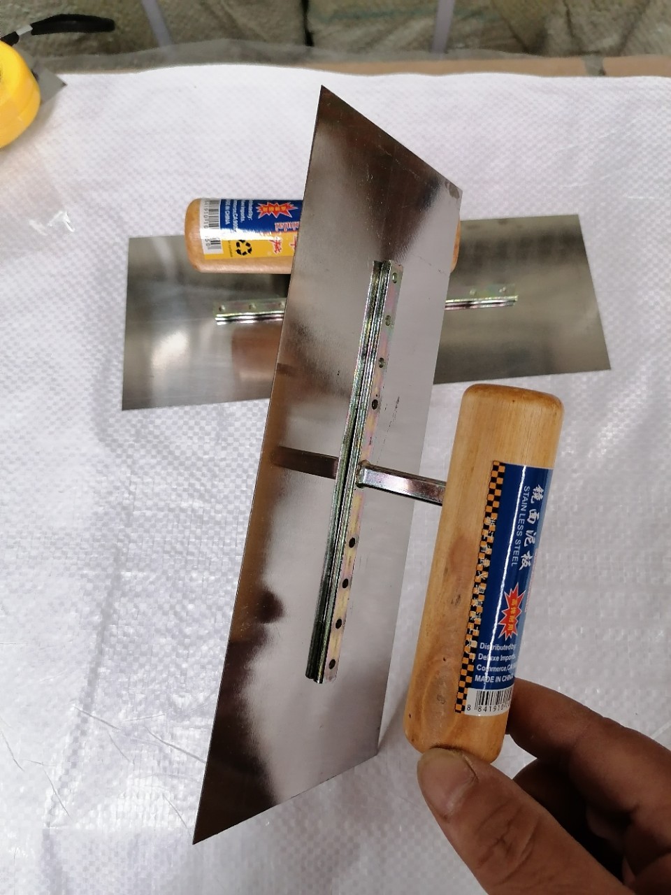 批发长20*前8*后9小镜面油抹 抹泥板 刮仿瓷抹子油漆瓷砖平抹子