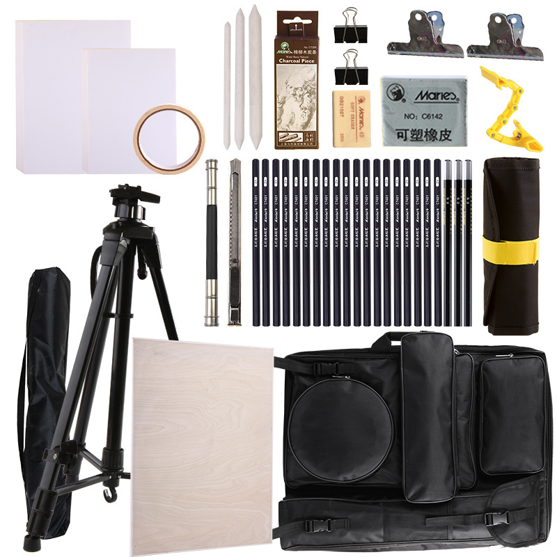 素描工具套装美术生用品画板画架专用一套支架式木质实木2k4k画具