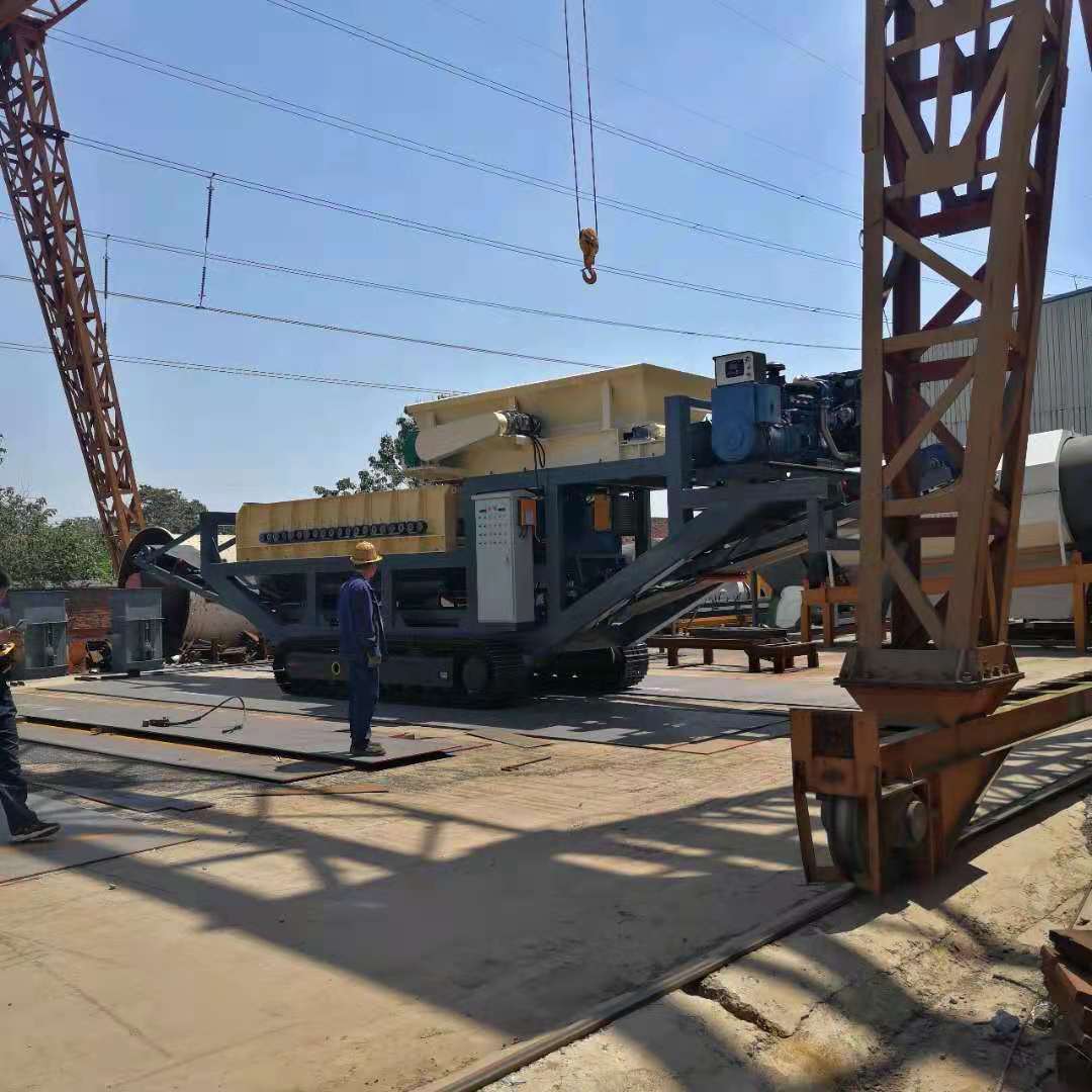 选矿厂矿石分离机砂石分离机履带式移动泥石分离机煤矿煤炭分离机