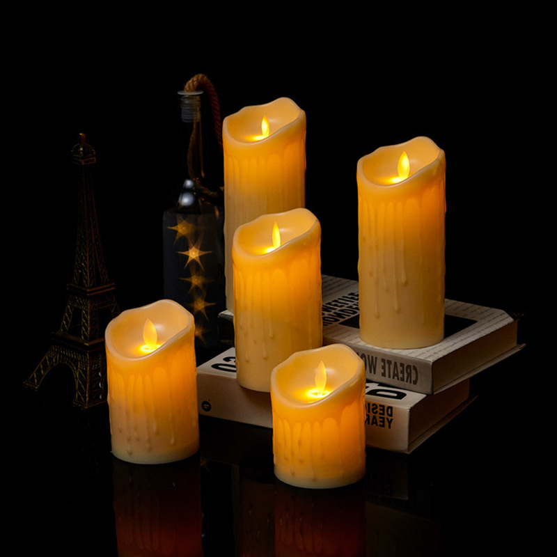 LED Plastic Electronic Candle Lamp