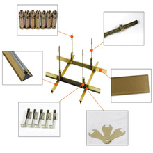 定制加工集成吊顶工程铝扣板配件三角主龙骨丝杆挂钩吊杆吊顶辅料