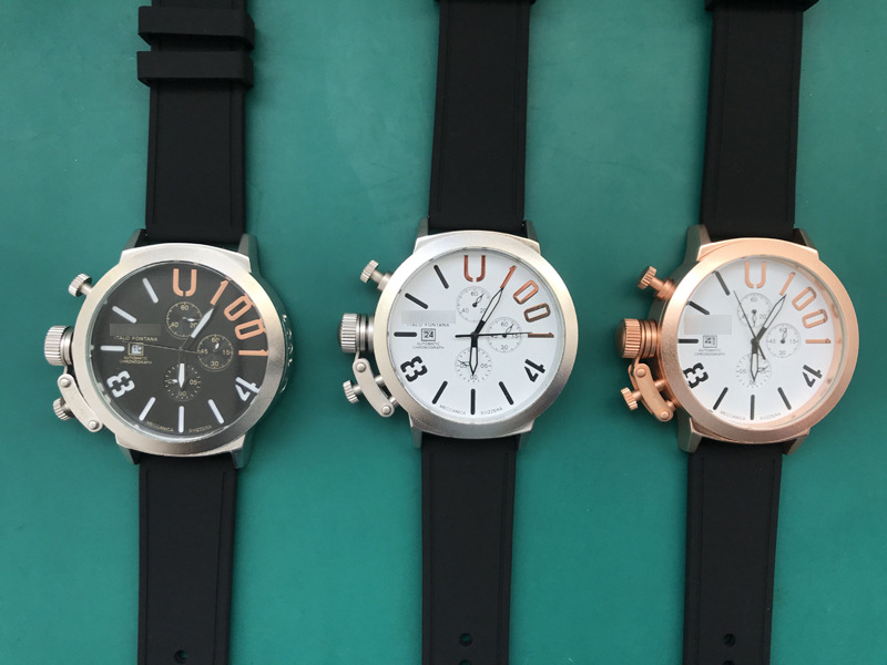 定制加工uboat大表盘时尚自动机械男表u1001多功能男士手表猛禽表