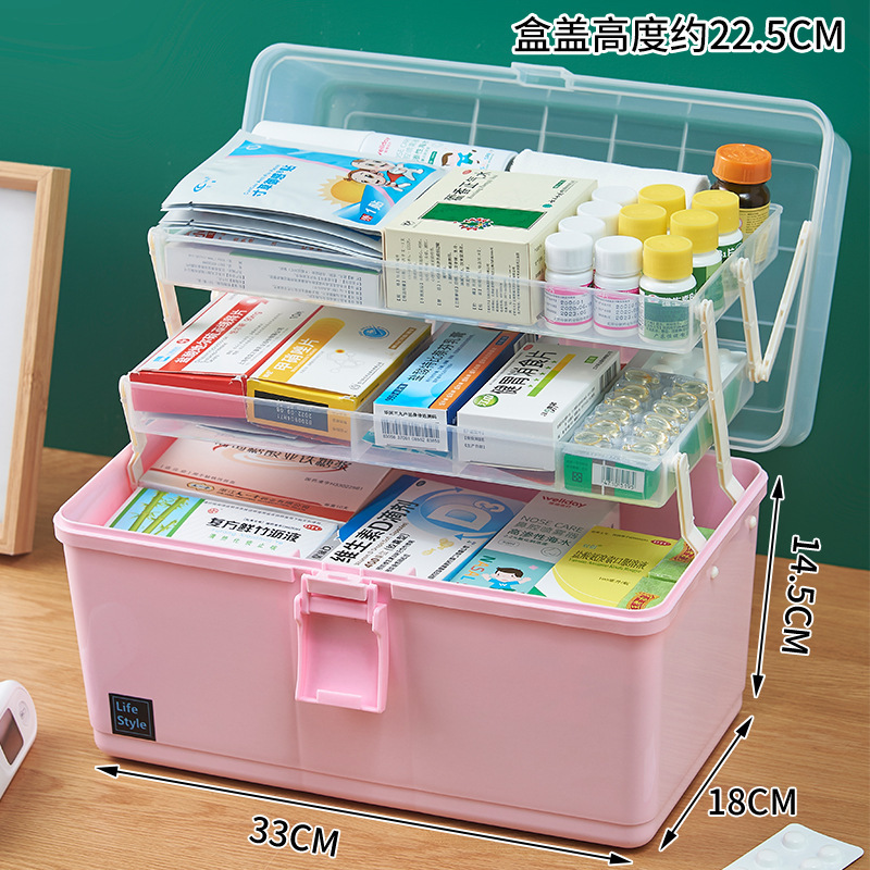 Household Large Capacity Multi-Layer Medicine Box