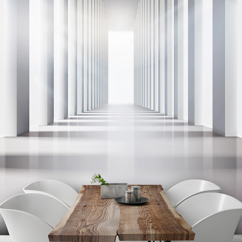 2020年办公室墙纸视觉延伸空间壁纸会议室客厅装饰墙布现代简约