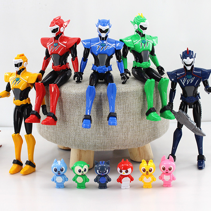 迷你特工队x人偶玩具全套雷s1战士机甲可动玩偶露西弗特塞米公仔3