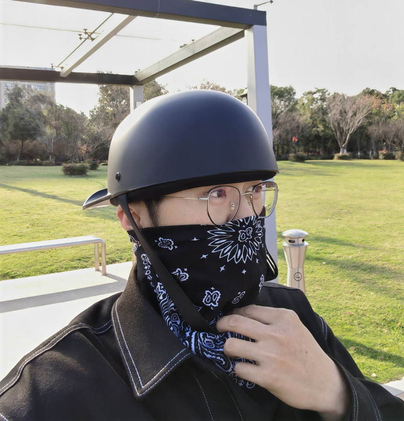 包邮复古匪帮ds个性棒球帽头盔哈雷电动车半盔机车瓢盔鸭舌帽头盔