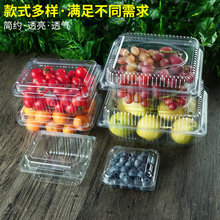 2BPU超市一次性水果包装盒透明塑料盒水果500M水果店一斤装草莓打