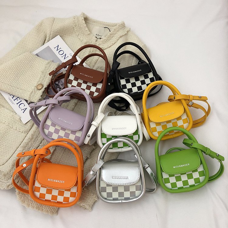 Mini Shoulder Bag Contrast Color Handbag Crossbody Phone Bag