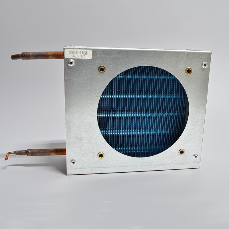 超市冷冻柜冰箱冷凝器小型 风冷 冷库冰柜冷却器铜管亲水铝箔