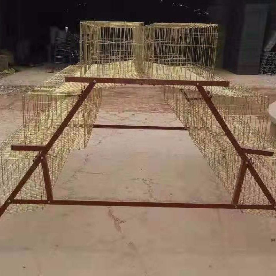 包邮蛋鸡笼阶梯式双边3层4层养殖场专用鸡笼子4位铁丝笼家用鸡笼