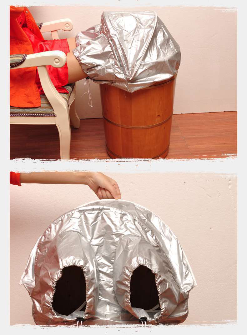 高桶蒸腿布罩全包裹布罩泡脚熏蒸罩足浴洗脚密封蒸汽熏蒸袍汗蒸服