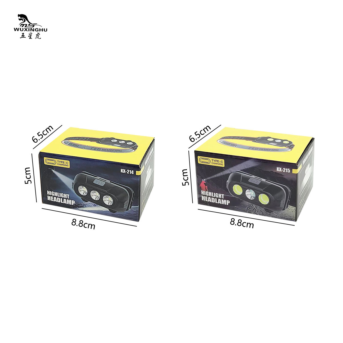 New Outdoor Wave Induction Headlamp Battery Detachable TYPE-C Rechargeable Camping Night Running Fishing Headlamp