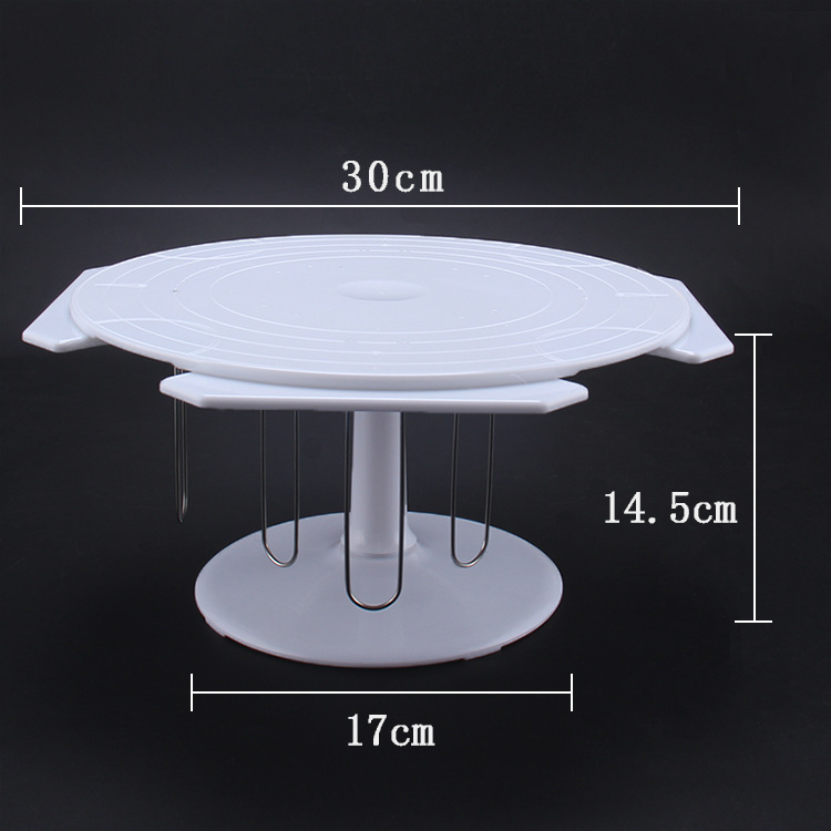 AMW 11-Inch Contraction Band Pin Fixed Cake Turntable Can Be Inclined to Decorate Cake Turntable