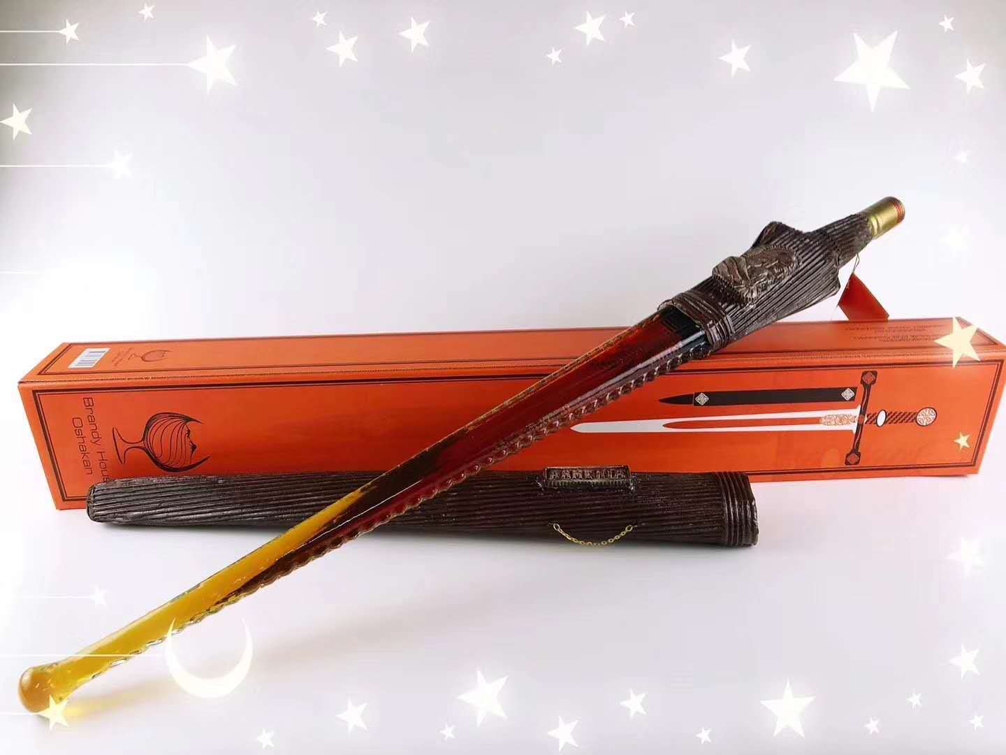 进口俄罗斯白兰地5年 大剑造型 五星洋酒吧夜店白酒 包邮-阿里巴巴