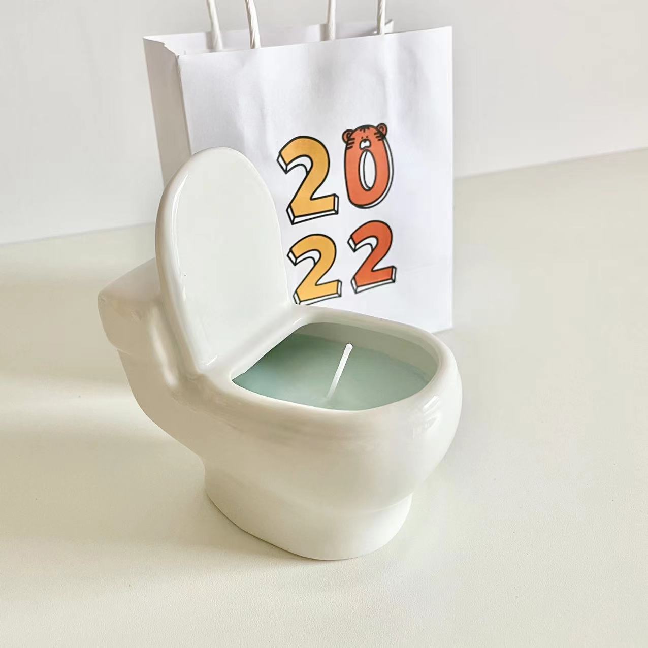 网红爆款马上火恶搞笑马桶香薰蜡烛走心小众浪漫大豆蜡烛节日礼物