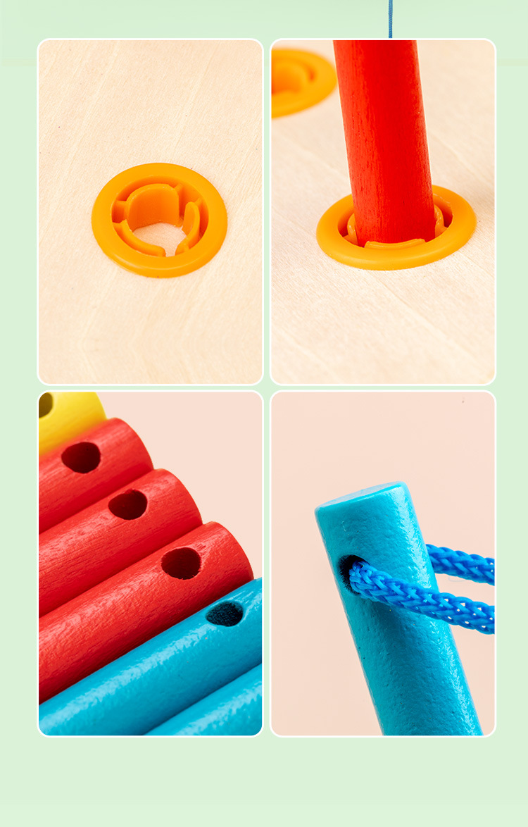 木制儿童穿线板宝宝逻辑思维训练男女孩动手动脑益智玩具学前教具