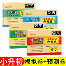 小升初全真模拟试卷招生预测卷语文数学英语科学18套过关押题卷