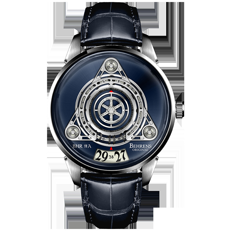 behrens贝伦斯手表国潮品牌个性机械表星舰系列时尚男士手表男表