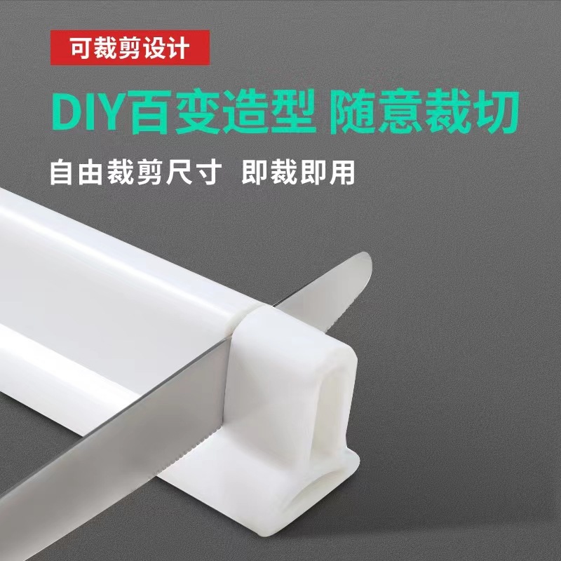 Flexible Silicone Bathroom Water Retaining Strip Shower Room Floor Wet and Dry Separation Toilet Bathroom Water