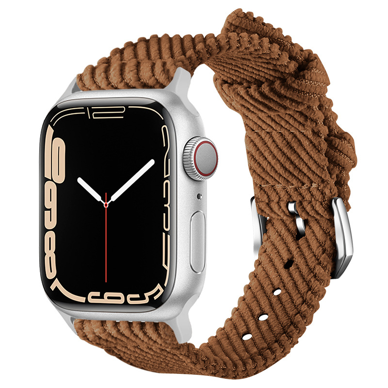 Suitable for Apple Iwatch Strap Corduroy High Density Woven Band Watch Band 20/22mm