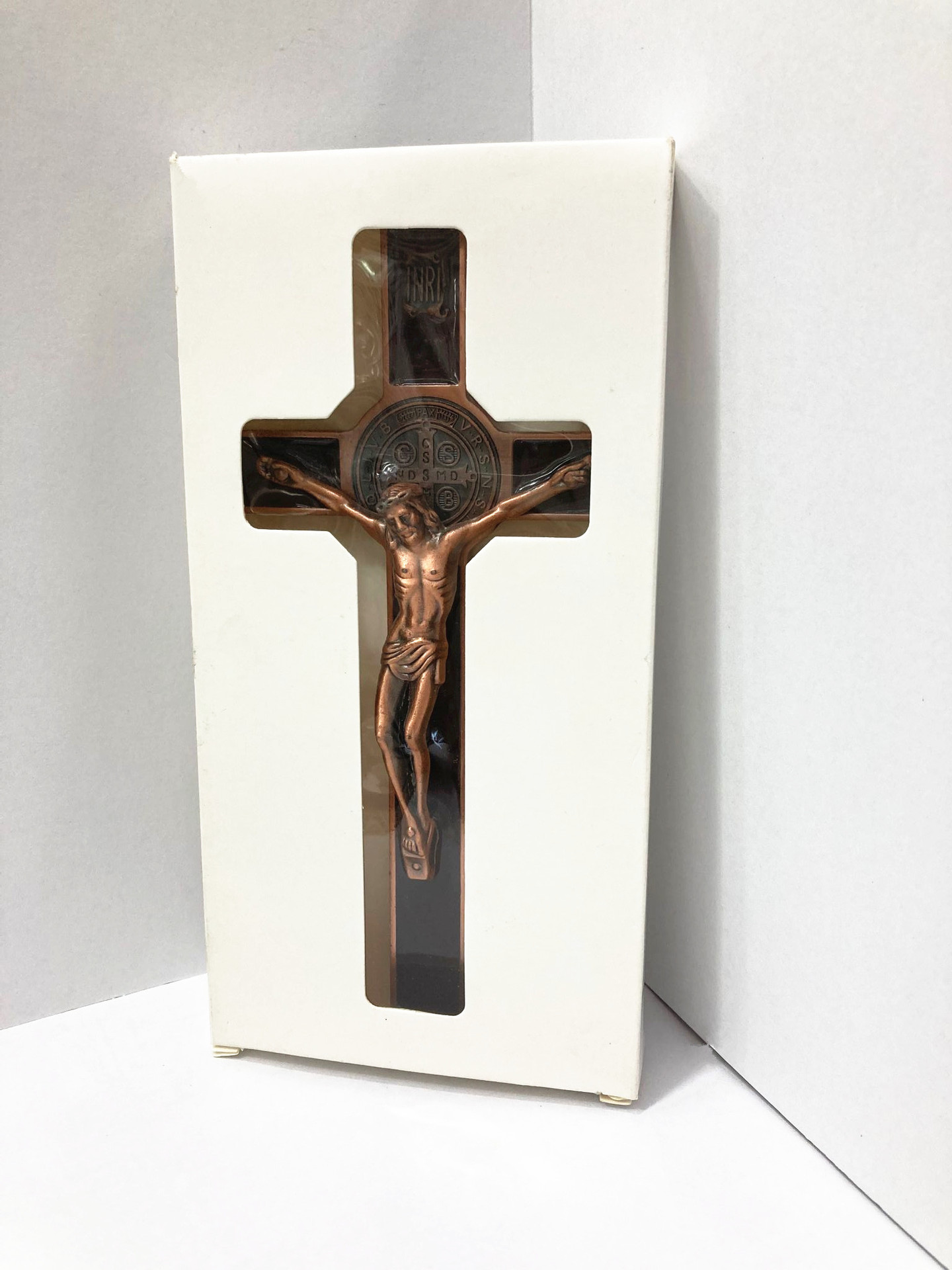 Cross-Border Supply Vintage Bronze Cross Craft Ornament Home Desktop Decoration Metal Ornaments Tide