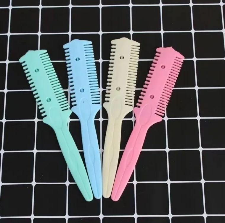 双面削发器修剪刘海打薄器梳子修发削发刀削发梳子刀片家用理发