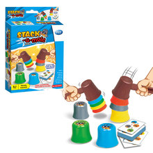 跨境迷你快乐打地鼠叠叠杯敲打游戏机亲子互动幼儿园早教玩具赠品