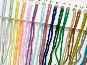 5股色卡盛唐牛奶棉毛线手工编织玩偶围巾花朵实物色卡