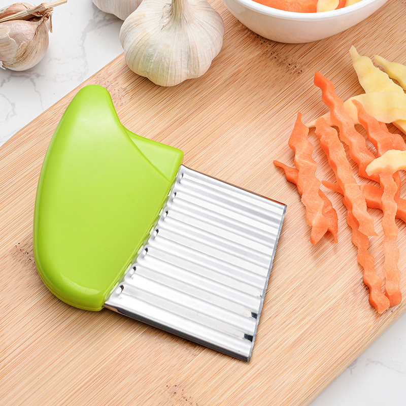 Creative Mini Stainless Steel Potato Cutter Spot Wavy French Fries Cutting Kitchen Gadget Multi-Function Vegetable Chopper