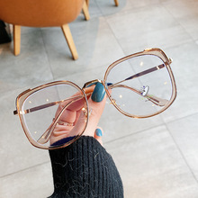 2023新款防蓝光眼镜女创意款猫眼近视眼镜框网红时尚素颜平光眼镜